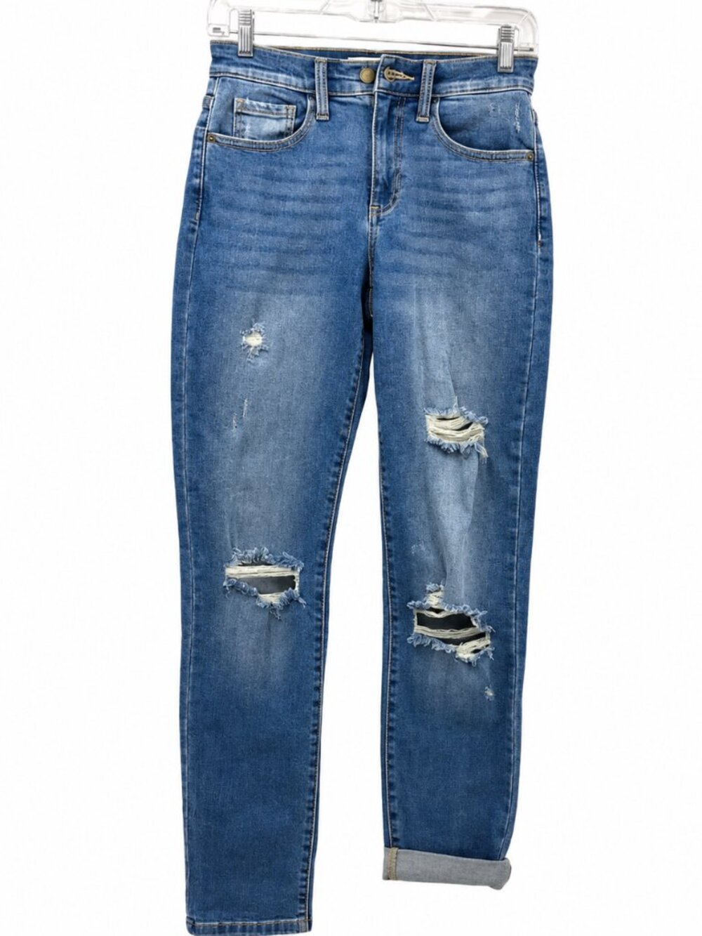 NWT Altar'd State Distressed Skinny Jeans Size 24 Medium Dark Wash